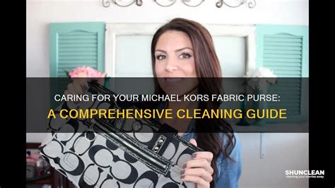 cleaning a michael kors nylon bag|how to clean canvas purse.